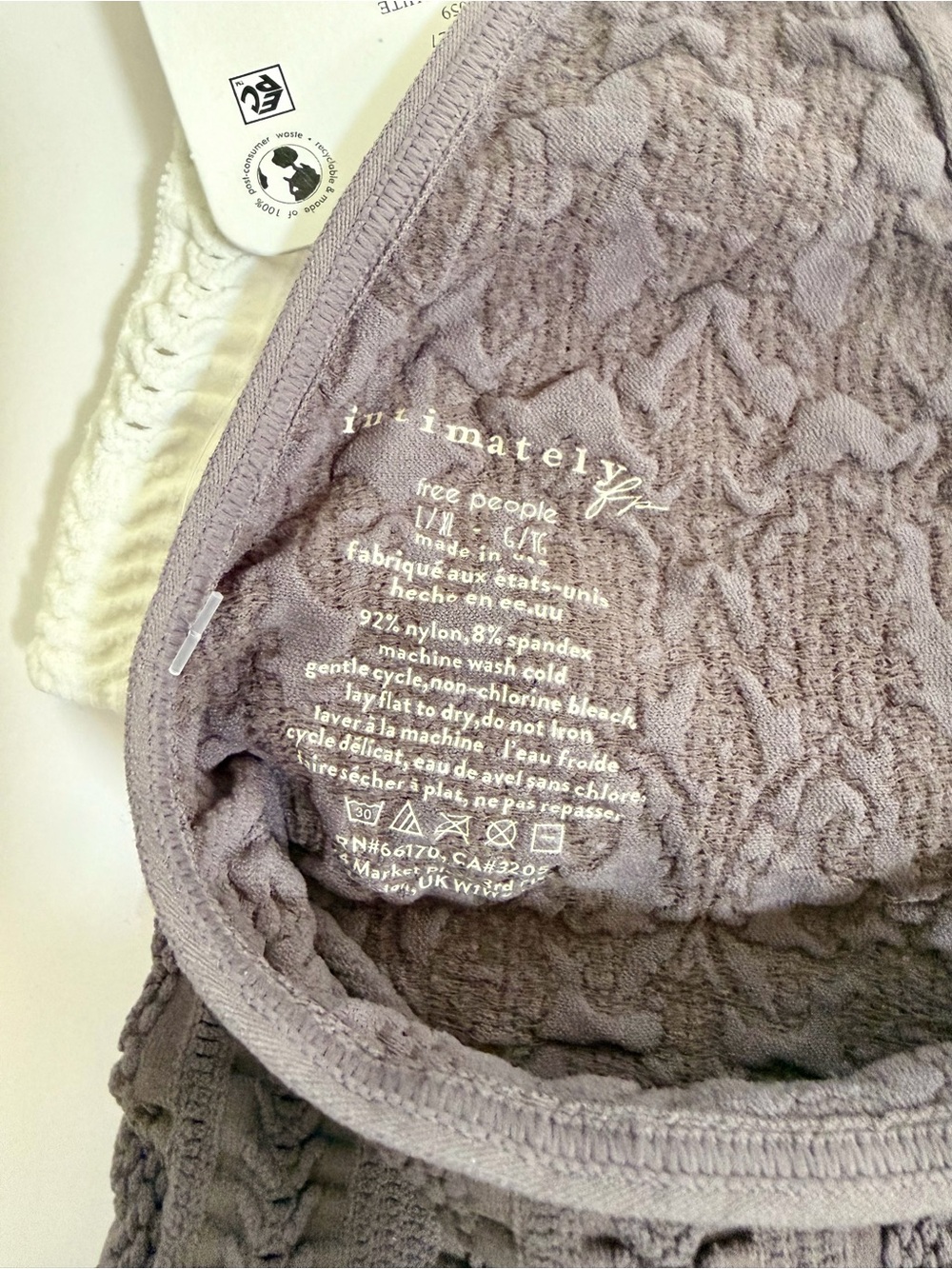 Free People Heirloom Seamless Bralettes. Bundle (2) L/XL Gunmetal & Clean Ivory - Picture 12 of 12